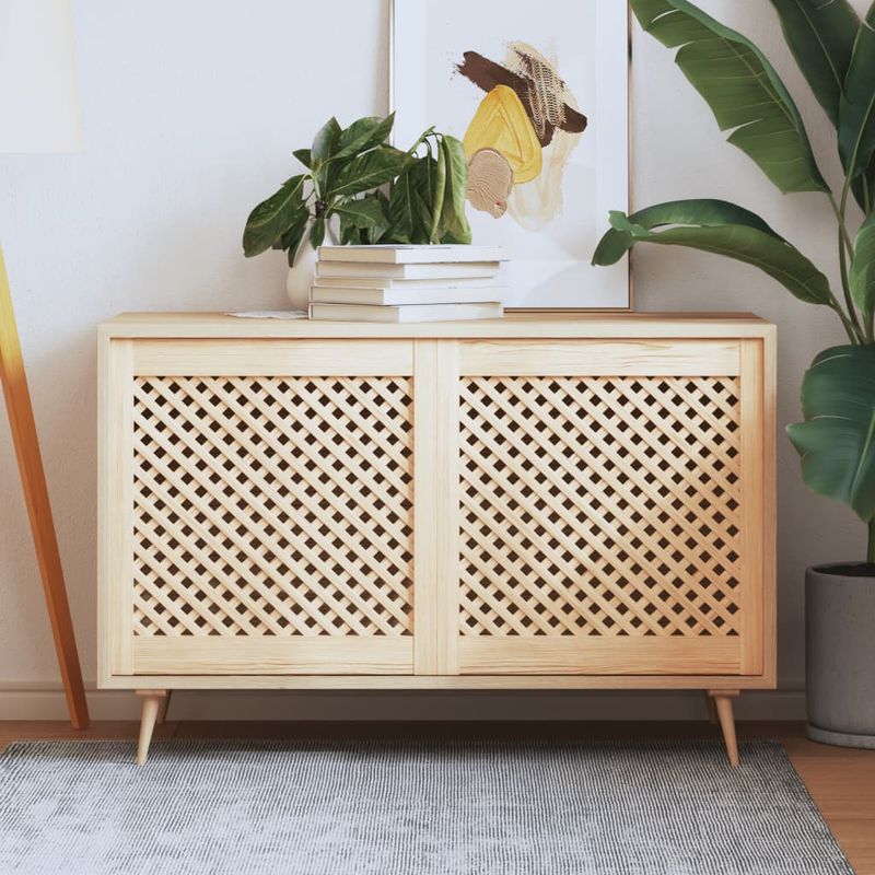 Casa si Gradina - Mobilier - Dulapuri si sifoniere - Dulapuri - Usi de dulap cu zabrele 2 buc. 59,5x61,5 cm, lemn masiv de pin - Infinity.ro