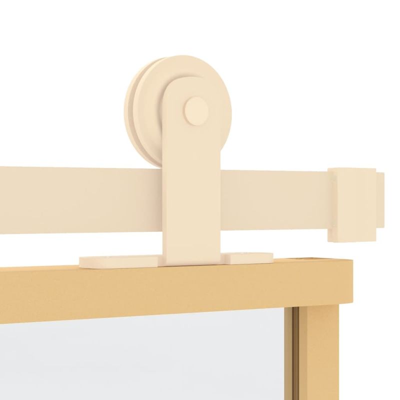 Casa si Gradina - Constructii - Usi interior, exterior si garaj - Usi garaj - Usa glisanta auriu 76x205 cm sticla ESG transparenta/aluminiu - Infinity.ro