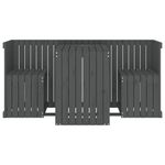 Casa si Gradina - Gradina si terasa - Mobilier exterior - Seturi mobila gradina - Set de balcon cu 2 locuri, gri, lemn masiv de pin - Infinity.ro