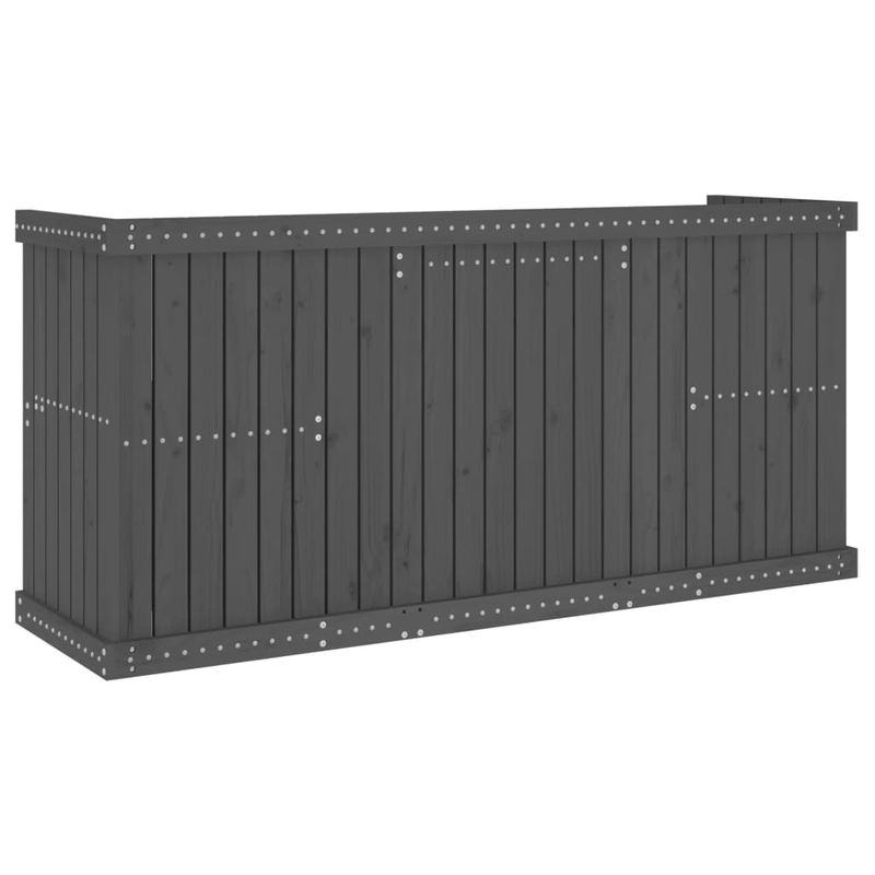 Casa si Gradina - Gradina si terasa - Mobilier exterior - Seturi mobila gradina - Set de balcon cu 2 locuri, gri, lemn masiv de pin - Infinity.ro