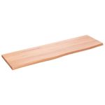 Casa si Gradina - Mobilier - Mobilier baie - Blaturi baie - Blat de baie, maro deschis, 100x30x2 cm, lemn masiv tratat - Infinity.ro