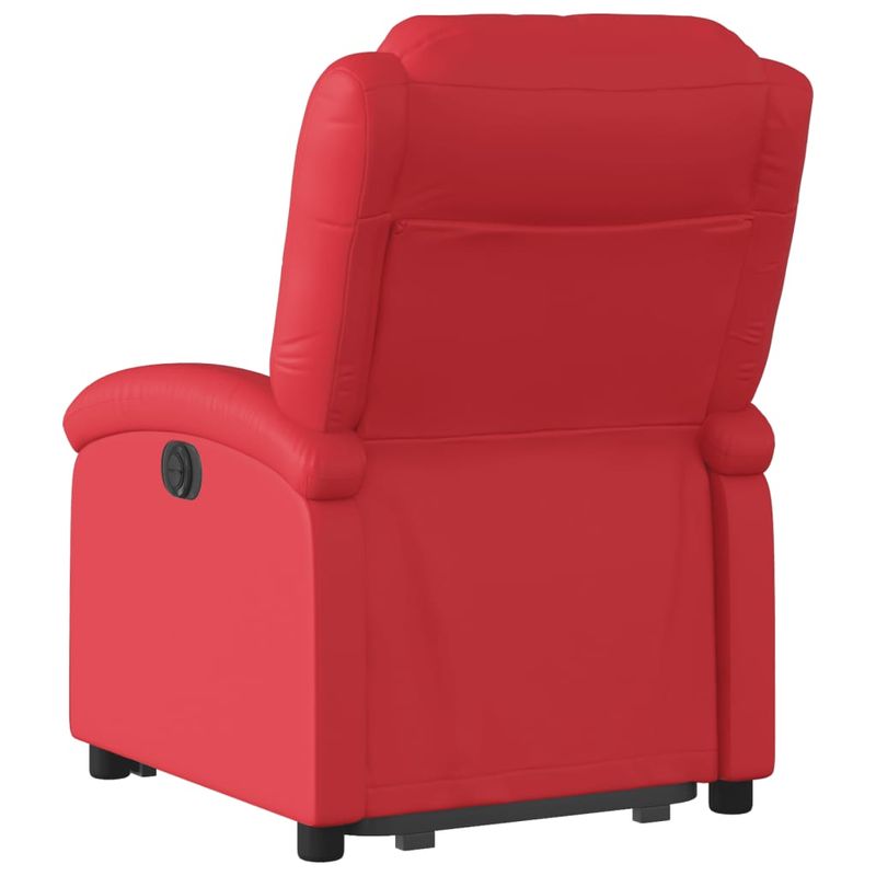Casa si Gradina - Mobilier - Scaune si fotolii - Fotolii - Fotoliu rabatabil cu ridicare, rosu, piele ecologica - Infinity.ro