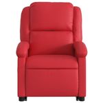 Casa si Gradina - Mobilier - Scaune si fotolii - Fotolii - Fotoliu rabatabil cu ridicare, rosu, piele ecologica - Infinity.ro