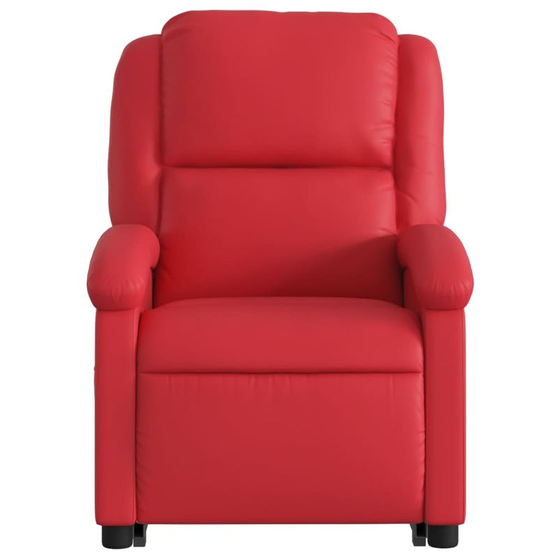 Casa si Gradina - Mobilier - Scaune si fotolii - Fotolii - Fotoliu rabatabil cu ridicare, rosu, piele ecologica - Infinity.ro