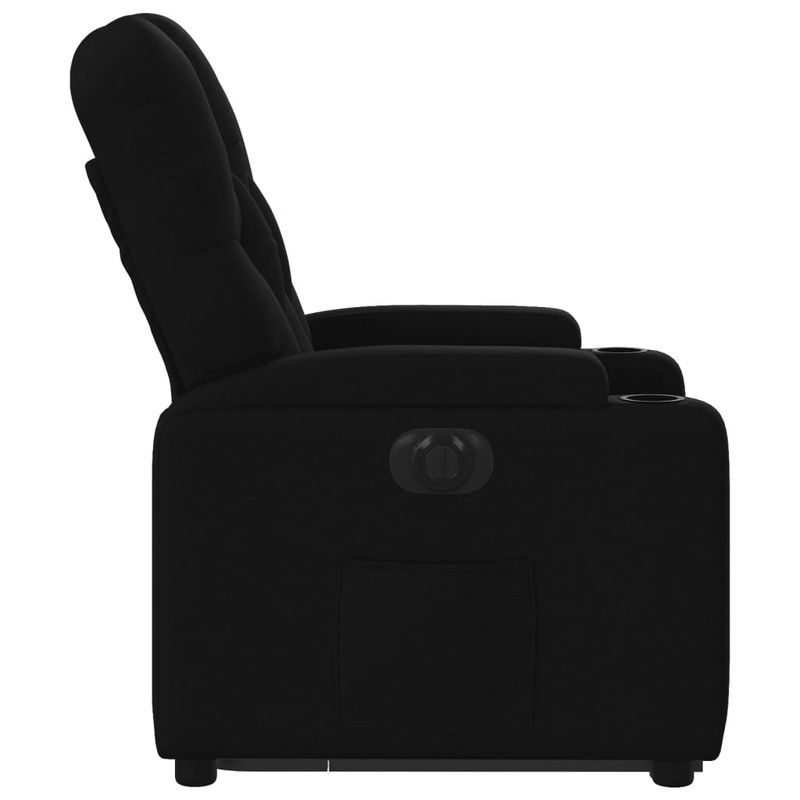 Casa si Gradina - Mobilier - Scaune si fotolii - Fotolii - Fotoliu electric rabatabil cu ridicare, negru, textil - Infinity.ro