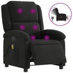 Ingrijire personala si Cosmetice - Sanatate si wellness - Articole wellness - Fotolii de masaj - Fotoliu electric de masaj rabatabil, negru, textil - Infinity.ro