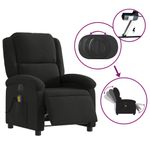 Ingrijire personala si Cosmetice - Sanatate si wellness - Articole wellness - Fotolii de masaj - Fotoliu electric de masaj rabatabil, negru, textil - Infinity.ro