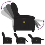 Ingrijire personala si Cosmetice - Sanatate si wellness - Articole wellness - Fotolii de masaj - Fotoliu electric de masaj rabatabil, negru, textil - Infinity.ro