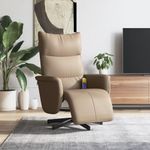 Ingrijire personala si Cosmetice - Sanatate si wellness - Articole wellness - Fotolii de masaj - Fotoliu de masaj rabatabil, cappuccino, piele ecologica - Infinity.ro