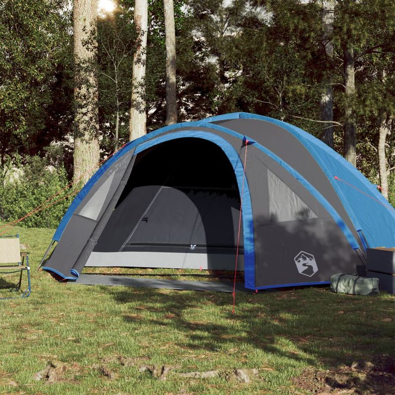 Sport si Outdoor - Camping - Corturi camping - Cort de camping pentru 4 persoane, albastru, impermeabil - Infinity.ro