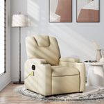 Ingrijire personala si Cosmetice - Sanatate si wellness - Articole wellness - Fotolii de masaj - Fotoliu rabatabil de masaj, crem, material textil - Infinity.ro