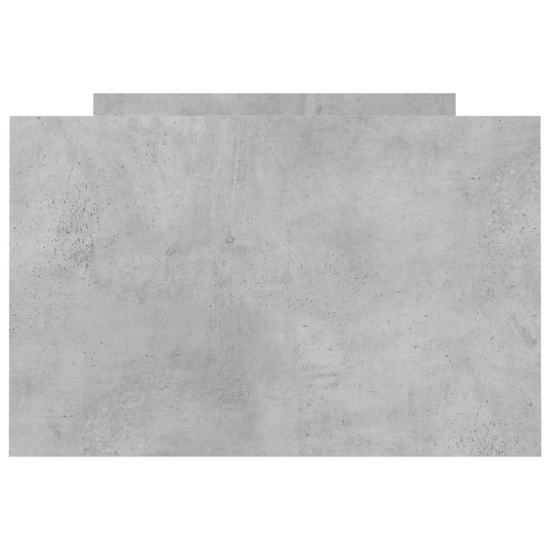 Casa si Gradina - Mobilier - Paturi si accesorii - Paturi - Cadru de pat cu tablie la cap/picioare, gri beton, 75x190 cm - Infinity.ro