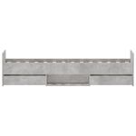 Casa si Gradina - Mobilier - Paturi si accesorii - Paturi - Cadru de pat cu tablie la cap/picioare, gri beton, 75x190 cm - Infinity.ro