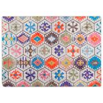 Casa si Gradina - Textile si covoare - Covoare - Covoare casa - Covor lavabil, multicolor, 80x150 cm, anti-alunecare, albastru și alb - Infinity.ro