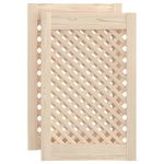 Casa si Gradina - Mobilier - Dulapuri si sifoniere - Dulapuri - Usi de dulap cu zabrele 2 buc. 39,5x61,5 cm lemn masiv de pin - Infinity.ro