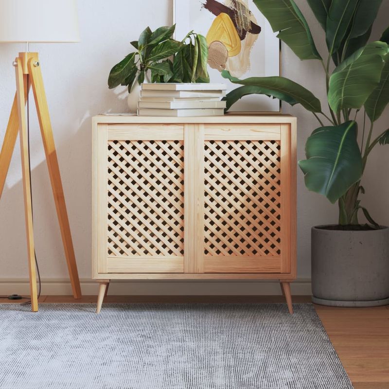 Casa si Gradina - Mobilier - Dulapuri si sifoniere - Dulapuri - Usi de dulap cu zabrele 2 buc. 39,5x61,5 cm lemn masiv de pin - Infinity.ro