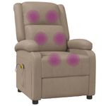 Ingrijire personala si Cosmetice - Sanatate si wellness - Articole wellness - Fotolii de masaj - Fotoliu de masaj rabatabil, cappuccino, piele ecologica - Infinity.ro