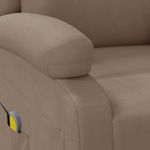 Ingrijire personala si Cosmetice - Sanatate si wellness - Articole wellness - Fotolii de masaj - Fotoliu de masaj rabatabil, cappuccino, piele ecologica - Infinity.ro