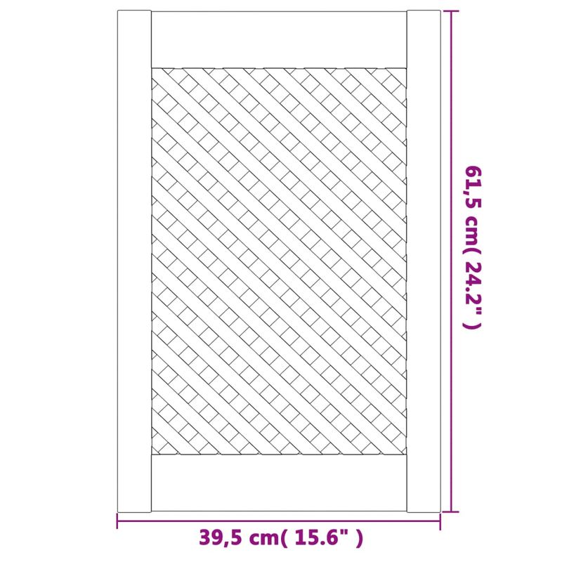 Casa si Gradina - Mobilier - Dulapuri si sifoniere - Dulapuri - Usi de dulap cu zabrele 2 buc. 39,5x61,5 cm lemn masiv de pin - Infinity.ro