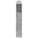 Casa si Gradina - Mobilier - Paturi si accesorii - Accesorii paturi - Tablie de pat cu LED, gri beton, 220x18,5x103,5 cm, lemn - Infinity.ro