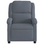 Ingrijire personala si Cosmetice - Sanatate si wellness - Articole wellness - Fotolii de masaj - Fotoliu electric de masaj rabatabil, gri inchis, catifea - Infinity.ro