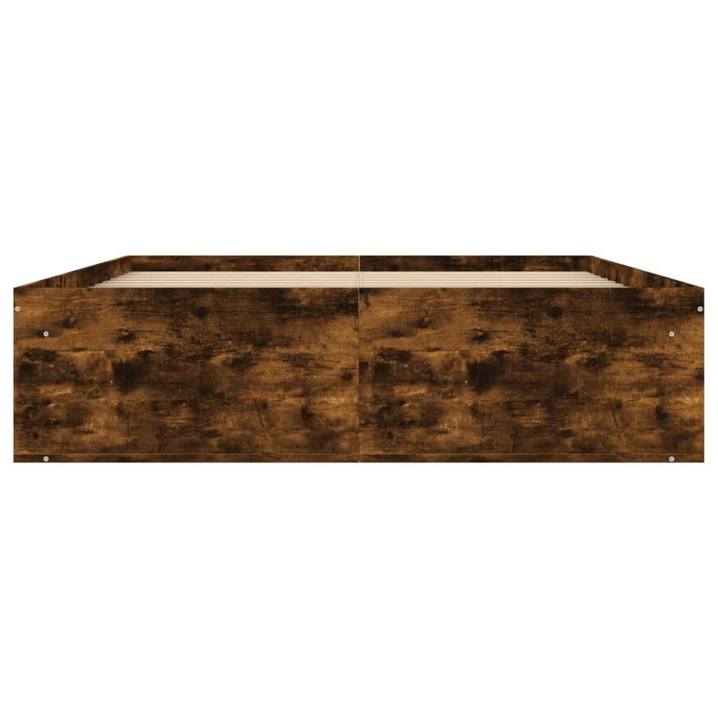Casa si Gradina - Mobilier - Paturi si accesorii - Paturi - Cadru de pat dublu, stejar fumuriu, 135x190 cm - Infinity.ro