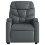 Casa si Gradina - Mobilier - Scaune si fotolii - Fotolii - Fotoliu rabatabil, gri, piele ecologica - Infinity.ro