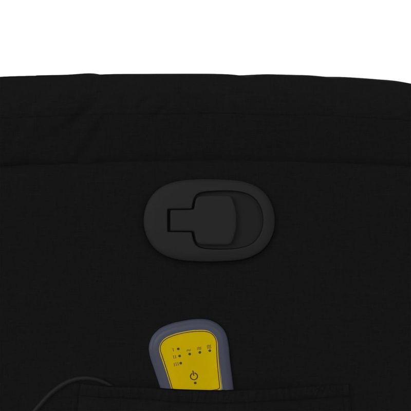 Ingrijire personala si Cosmetice - Sanatate si wellness - Articole wellness - Fotolii de masaj - Fotoliu rabatabil de masaj, cu ridicare, negru, material textil - Infinity.ro