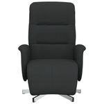 Casa si Gradina - Mobilier - Scaune si fotolii - Fotolii - Fotoliu rabatabil cu suport de picioare, negru, textil - Infinity.ro