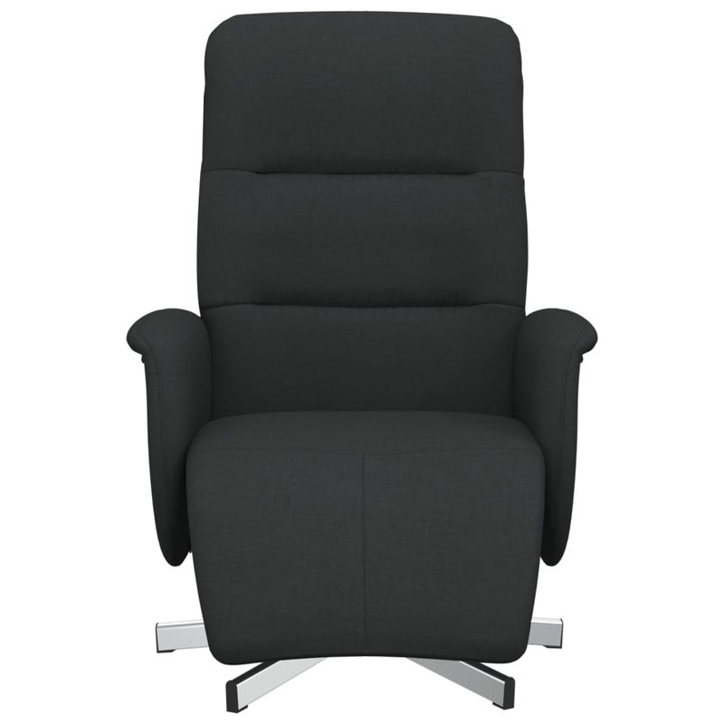 Casa si Gradina - Mobilier - Scaune si fotolii - Fotolii - Fotoliu rabatabil cu suport de picioare, negru, textil - Infinity.ro