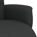 Casa si Gradina - Mobilier - Scaune si fotolii - Fotolii - Fotoliu rabatabil cu suport de picioare, negru, textil - Infinity.ro