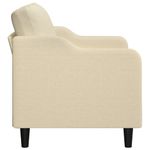 Casa si Gradina - Mobilier - Canapele si coltare - Canapele - Canapea cu 2 locuri, crem, 140 cm, material textil - Infinity.ro