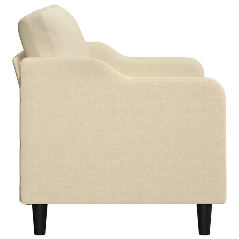 Casa si Gradina - Mobilier - Canapele si coltare - Canapele - Canapea cu 2 locuri, crem, 140 cm, material textil - Infinity.ro