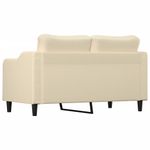 Casa si Gradina - Mobilier - Canapele si coltare - Canapele - Canapea cu 2 locuri, crem, 140 cm, material textil - Infinity.ro