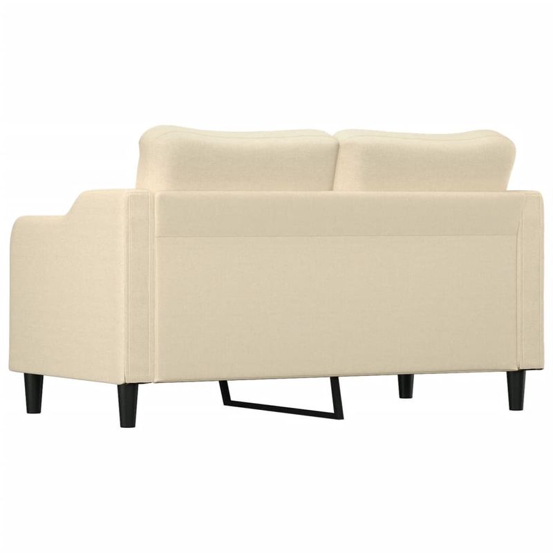 Casa si Gradina - Mobilier - Canapele si coltare - Canapele - Canapea cu 2 locuri, crem, 140 cm, material textil - Infinity.ro