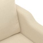 Casa si Gradina - Mobilier - Canapele si coltare - Canapele - Canapea cu 2 locuri, crem, 140 cm, material textil - Infinity.ro