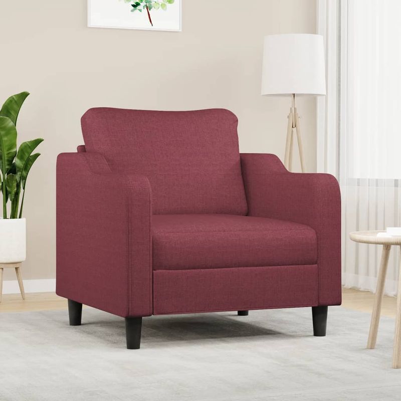 Casa si Gradina - Mobilier - Scaune si fotolii - Fotolii - Fotoliu canapea, rosu vin, 60 cm, material textil - Infinity.ro