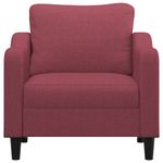 Casa si Gradina - Mobilier - Scaune si fotolii - Fotolii - Fotoliu canapea, rosu vin, 60 cm, material textil - Infinity.ro