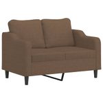 Casa si Gradina - Mobilier - Canapele si coltare - Canapele - Canapea cu 2 locuri, maro, 120 cm, material textil - Infinity.ro