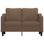 Casa si Gradina - Mobilier - Canapele si coltare - Canapele - Canapea cu 2 locuri, maro, 120 cm, material textil - Infinity.ro