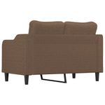 Casa si Gradina - Mobilier - Canapele si coltare - Canapele - Canapea cu 2 locuri, maro, 120 cm, material textil - Infinity.ro