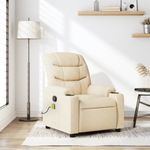 Ingrijire personala si Cosmetice - Sanatate si wellness - Articole wellness - Fotolii de masaj - Fotoliu rabatabil de masaj, crem, material textil - Infinity.ro