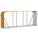 Casa si Gradina - Termice - Sobe, Seminee si accesorii - Accesorii seminee si sobe - Suport de busteni, maro deschis, 234x45x100 cm, otel galvanizat - Infinity.ro