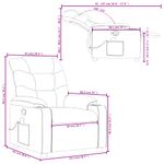Ingrijire personala si Cosmetice - Sanatate si wellness - Articole wellness - Fotolii de masaj - Fotoliu rabatabil de masaj, crem, material textil - Infinity.ro