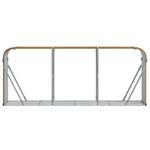 Casa si Gradina - Termice - Sobe, Seminee si accesorii - Accesorii seminee si sobe - Suport de busteni, maro deschis, 234x45x100 cm, otel galvanizat - Infinity.ro