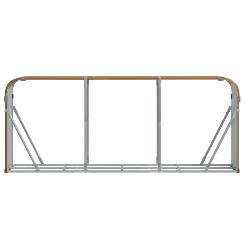 Casa si Gradina - Termice - Sobe, Seminee si accesorii - Accesorii seminee si sobe - Suport de busteni, maro deschis, 234x45x100 cm, otel galvanizat - Infinity.ro