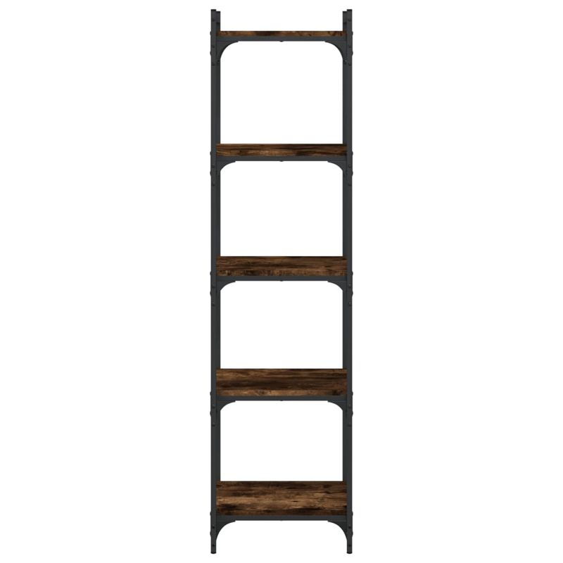 Casa si Gradina - Mobilier - Biblioteci si rafturi - Biblioteci - Biblioteca 5 niveluri stejar afumat 40x30x154 cm lemn prelucrat - Infinity.ro