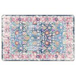 Casa si Gradina - Textile si covoare - Covoare - Covoare casa - Covor lavabil, multicolor, 190x300 cm, anti-alunecare, albastru și roz - Infinity.ro