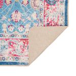 Casa si Gradina - Textile si covoare - Covoare - Covoare casa - Covor lavabil, multicolor, 190x300 cm, anti-alunecare, albastru și roz - Infinity.ro