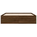Casa si Gradina - Mobilier - Paturi si accesorii - Paturi - Cadru pat cu sertare stejar maro 120x190 cm lemn prelucrat - Infinity.ro